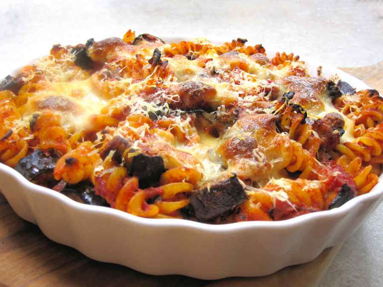 Tomato And Aubergine Pasta Bake | Recipe | Cuisine Fiend
